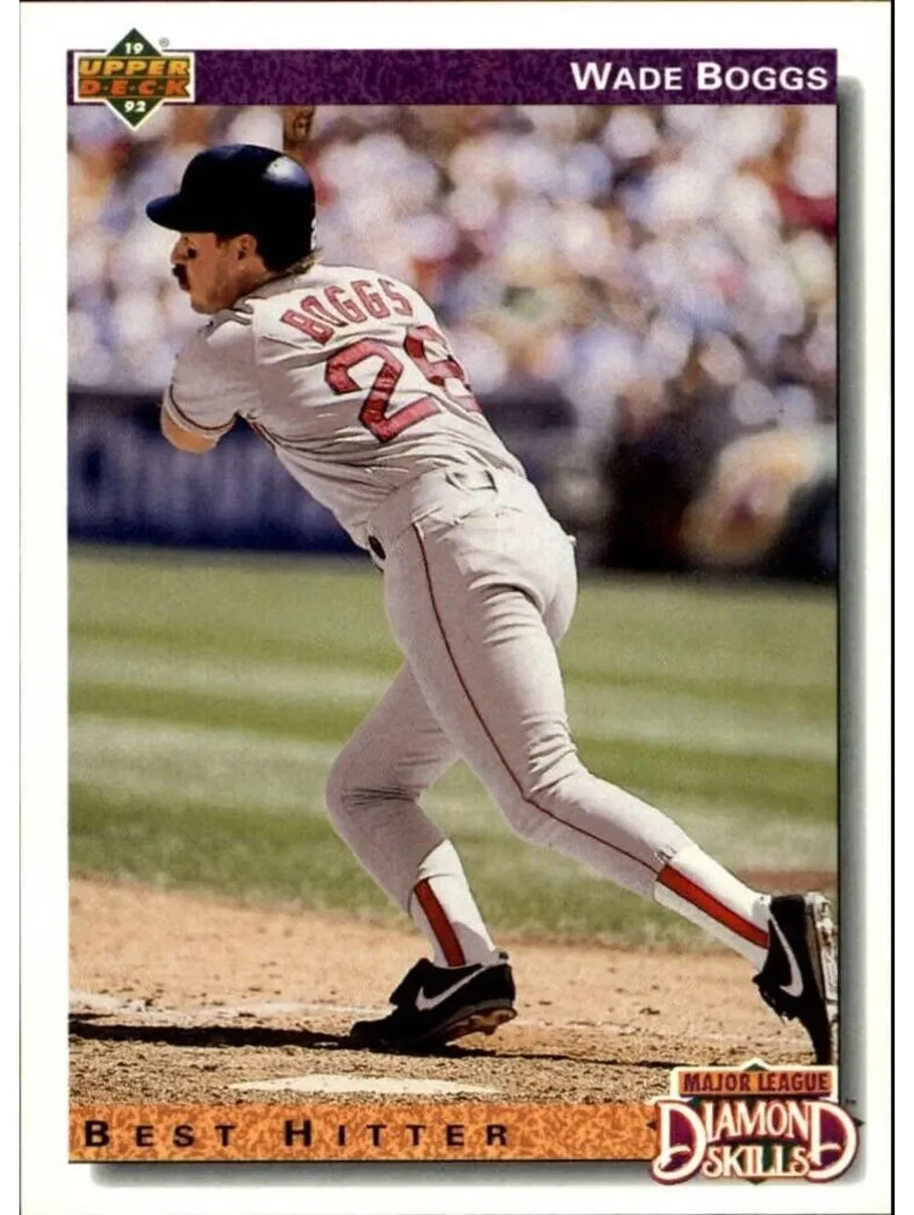 Wade Boggs 1992 Upper Deck MLB #646 DS Baseball Card Boston Red Sox